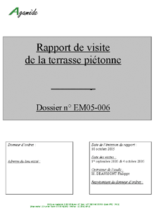 Rapport (page de garde)